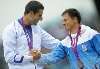 Tony Estanquet a Michal Martikán